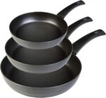 COCINAMOS Ecogreen Juego de 3 Sartenes 18 – 20 – 24 cm Aluminio, Inducción, Antiadherentes - Imagen 4