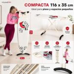 Tabla de planchar YoungVIP | Superficie de planchado: 116 x 35 cm | Patas estables antideslizantes | Protector de suelo - Imagen 3