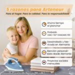 Funda ajustable para tabla de planchar, 4 capas, 5 tamaños, Refleja el calor - Imagen 3