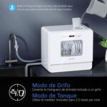 Lavavajillas Portátil Pequeño con 7+2 Programas AIRMSEN, Función Sal Absoftante 5L - Imagen 2