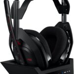Auriculares inalámbricos para juegos Logitech G Astro A50 Lightspeed + base (5.a generación), grafeno Pro-G