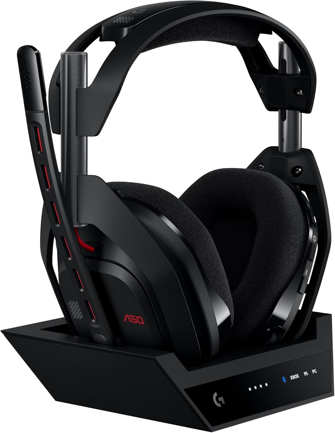 Auriculares inalámbricos para juegos Logitech G Astro A50 Lightspeed + Auriculares inalámbricos para juegos Logitech G Astro A50 Lightspeed + base (5.a generación), grafeno Pro-G – Image 1