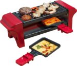 Mini raclette Bestron, para 1 o 2 personas, antiadherente, 350 W, rojo/negro – Image 2