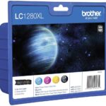 Pack de 4 cartuchos de tinta de larga duración Brother LC1280XL
