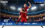 Televisor CHiQ L43QST de 43 pulgadas QLED Pro Smart Google TV - Diseño sin marco con estructura metálica