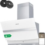 Campana extractora 60 cm Ciarra ASW6736N Clase A+++ 650m³/h Pantalla táctil 4 velocidades, Recirculación