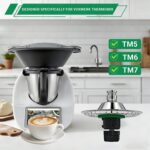 Cuchillo para Vorwerk Thermomix TM5, TM6, TM7, cuchillo mezclador de masa de acero - Imagen 2