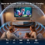 Barra de sonido JYX para PC y TV de 2.0 canales con subwoofer incorporado – Image 2