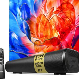 Barra de sonido Lemega Edge X para TV con HDMI ARC, altavoz potente 50W RMS