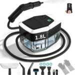 Limpiador de vapor manual, 2500 W, limpiador a vapor de mano con mango escalonado, 8
