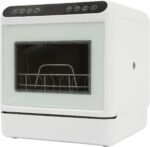 Mini lavavajillas de sobremesa,lavavajillas con 4 modos de lavado,control táctil,LED incorporado