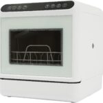 Mini lavavajillas de sobremesa,lavavajillas con 4 modos de lavado,control táctil,LED incorporado