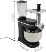 Robot de cocina 3 en 1 universal, 1500 W, multifuncional, amasadora con cuenco de acero - Imagen 2