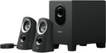 Sistema de altavoces Logitech Z313 2.1 con subwoofer, sonido completo, pico de 50 W, graves potentes