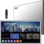 Smart TV de 43 Pulgadas 4K UHD Mirror para baño, sintonizador ATSC, Wi-Fi incorporado, Bluetooth y Alexa