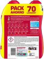 Somat Excellence Duo Gel Frescor Antiolor (2x70 Lavados), Detergente para lavavajillas todo en 1, - Imagen 2