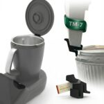 Soporte para tapa compatible con Thermomix TM7, práctico soporte para tapa de batidora, limpia y ahorra