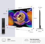 Televisor TCL 85C7L  85 pulgadas SQD-Mini LED 4K Smart TV, 2600 nits HDR Premium, claridad de movimiento de 144 Hz - Imagen 2