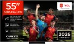 TCL TV 55Q7D Pro 55 pulgadas SQD-Mini LED, 4K HDR 2000 nits, 480 zonas de atenuación, Google TV