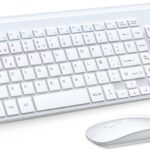 TopMate Pack Teclado y Ratón 2400DPI, Inalámbrico Ultrafino, 2.4G