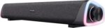 Trust Liro Barra de Sonido PC 12W, Soundbar Estéreo con Iluminación LED RGB, Conexión