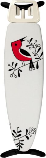 Tabla de planchar YoungVIP | Superficie de planchado: 116 x 35 cm | Patas estables antideslizantes | Protector de suelo