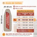 Funda para Tabla de Planchar Ajustable Premium | 4 Capas 5 Tamaños Refleja - Imagen 2